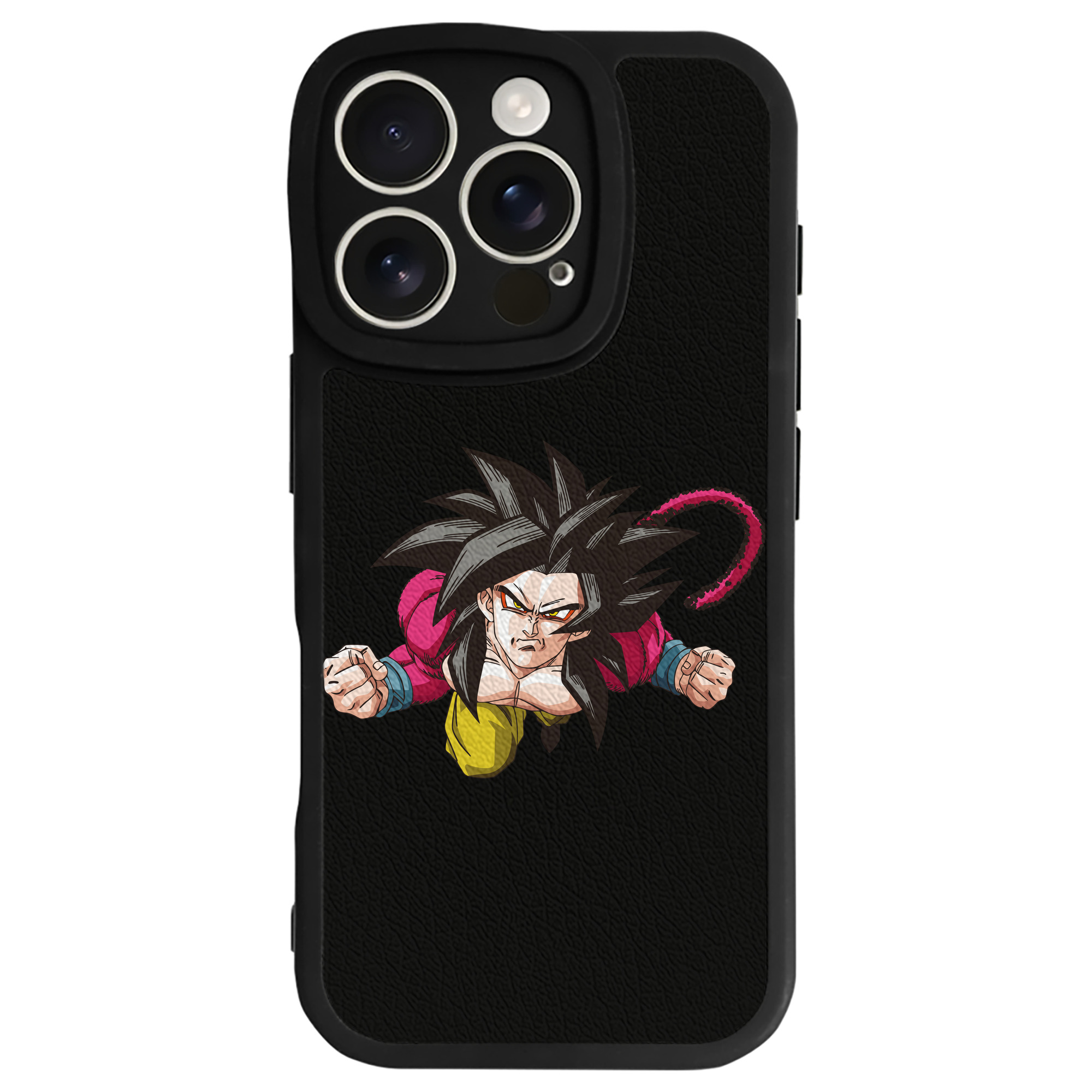 （画像用） ドラゴンボール 孫悟空（そん ごくう）Son Goku カカロット DRAGON BALL Kakarotto 【iPhone 16シリーズ対応】シリコンスマホケース（レザー調） 材質：シリコン